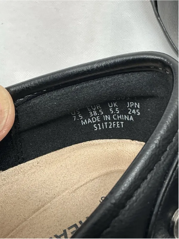 Dream Paris Womans New Slip On Ballet Style Shoes Size 7.5 Black Wedge Heel - Image 6