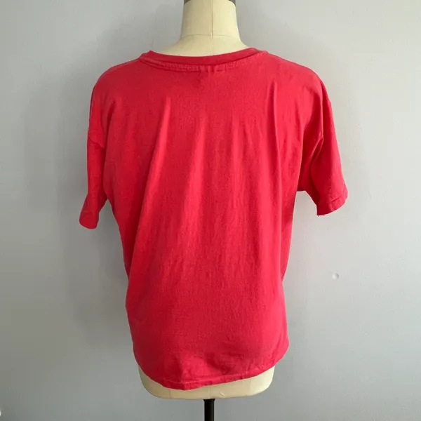 Her Way Vintage 1990’s Daisies Tee Shirt- Pink- Size Large - Image 4