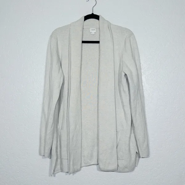 J. Crew Heather Dust Gray Chelsea Sweater Blazer Cardigan Size Large - Image 2