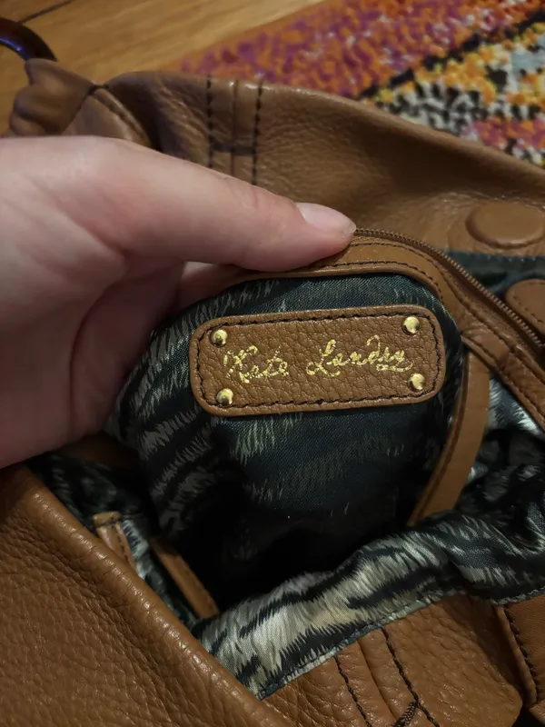 Kate Landry Brown Leather Shoulder Bag - Image 3