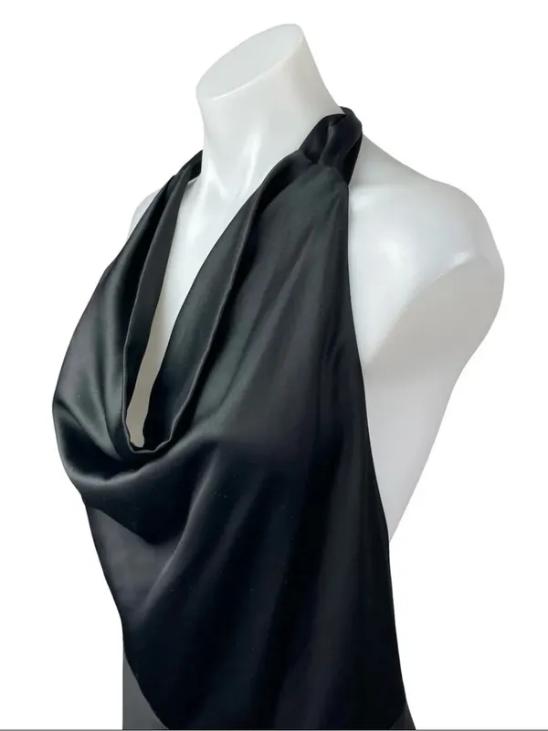Abercrombie Satin Backless Mini Dress - Image 2