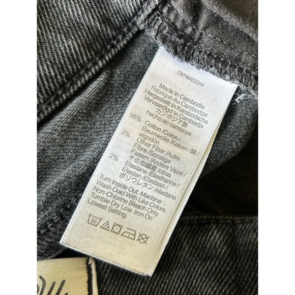 Madewell Cali Demi-Boot Jeans in Bayland Wash: Raw-Hem Edition Black Size 28 - Image 5