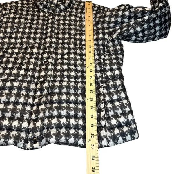 Lands End Womens Houndstooth Quilted Jacket Lightweight Classic‎ Medium(10/12) - Image 8