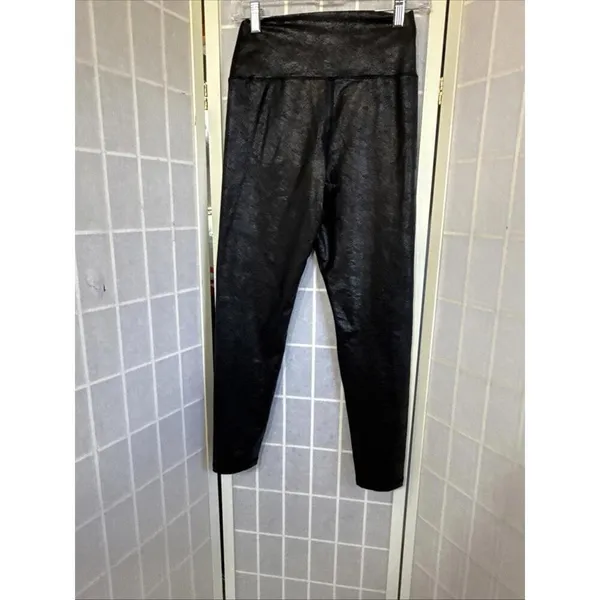 Offline Aerie High Rise Faux Leather Legging Black Preppy‎ Career City Sleek Lg - Image 2