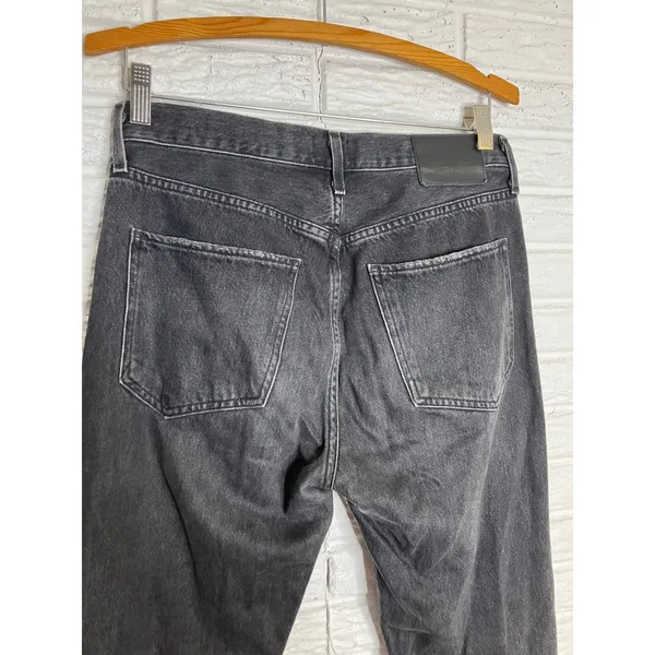 Talula‎ x AGOLDE taper jeans Womens 26 Black Excellent High Rise Button Fly - Image 7