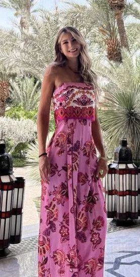 jumpsuit romper wide leg sleeveless boho floral summer vacation casual - Image 6