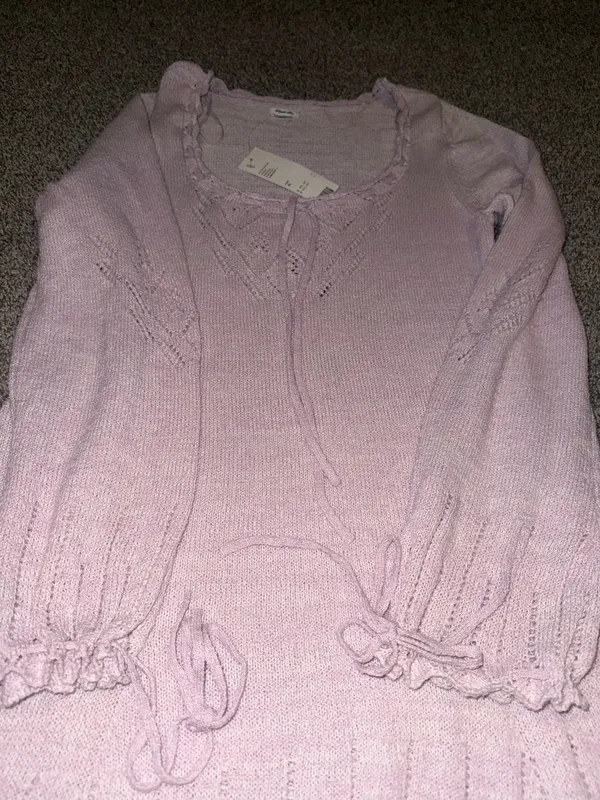 Kimchi Blue Catherine Pointelle Knit Top in Pink - Image 6
