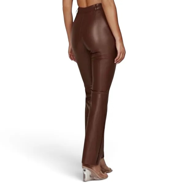 Meshki Leather Pants Quiet Luxury Elevated Chic Mininalist Tailored Scandi - Image 2