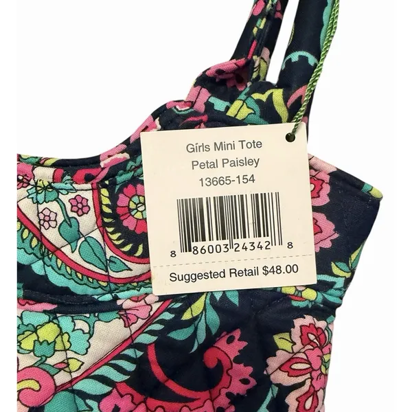 Vera Bradley Girls Mini Tote‎ Petal Paisley New With Tags Brand New - Image 4