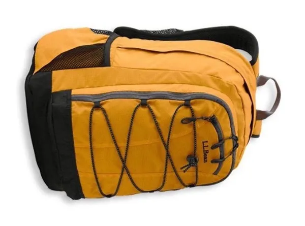 L.L. Bean Yellow Backpack with Black Accents - Image 2
