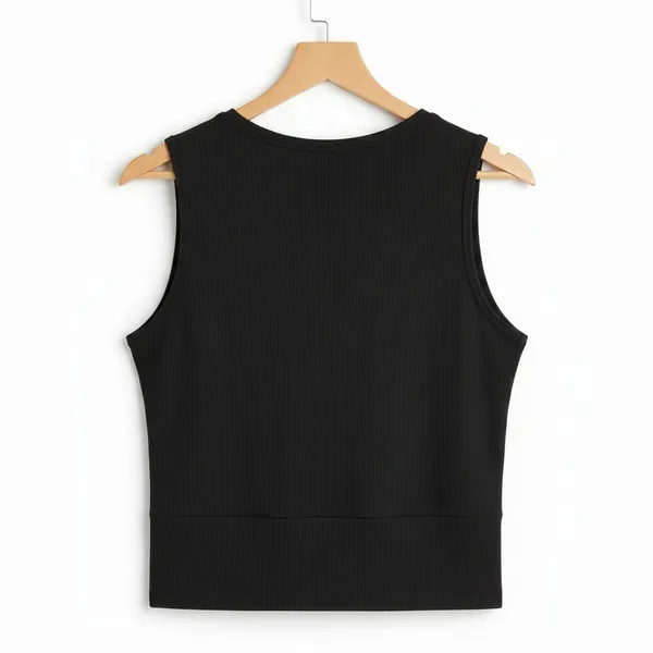 Avia Womens Performance Tank Top Size L Black Modal Twist Sleeveless Active NWT - Image 3