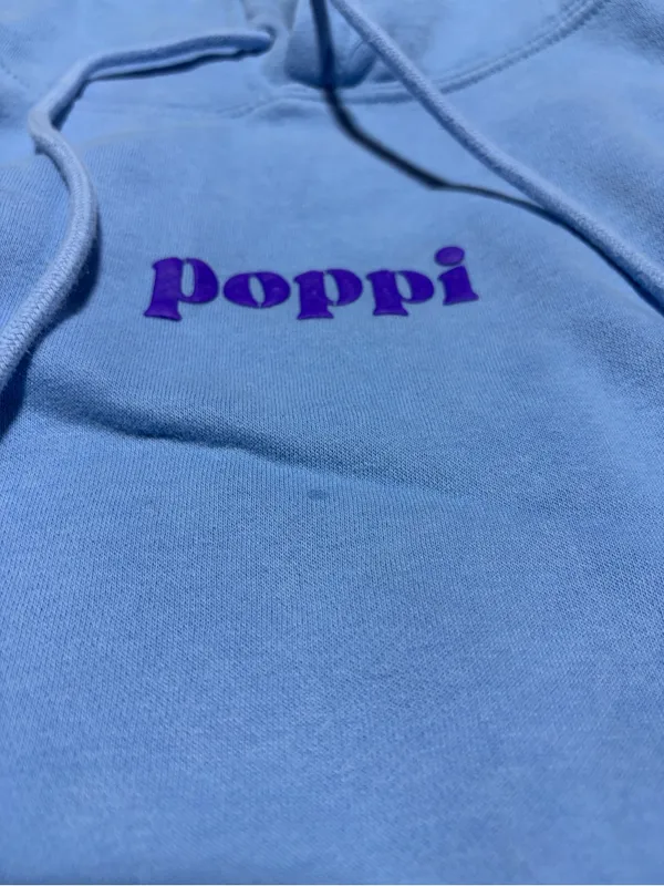 Poppi target Blue Pullover Hoodie medium - Image 4