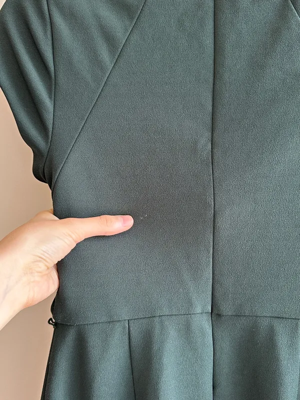 Express Cap Sleeve Fitted Sheath Business Casual Work Dress, Emerald Green, XS - Image 15