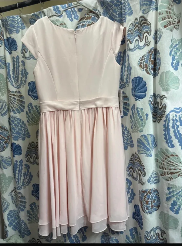 Azazie Dress Pale Pink - Image 2