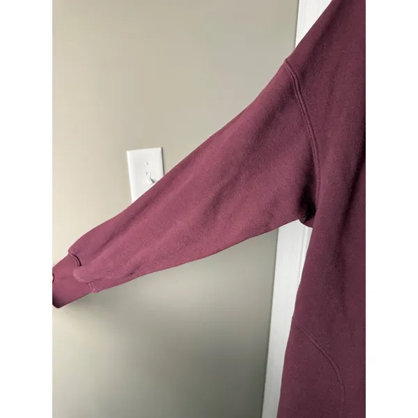 Free People Beach Oversized‎ Burgundy Cardigan XS/S Slouchy Boho - Image 3