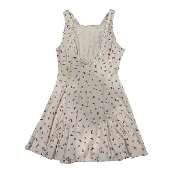 Free People Ivory Floral Daisy Trim Mini Dress – XS nwt - Image 2