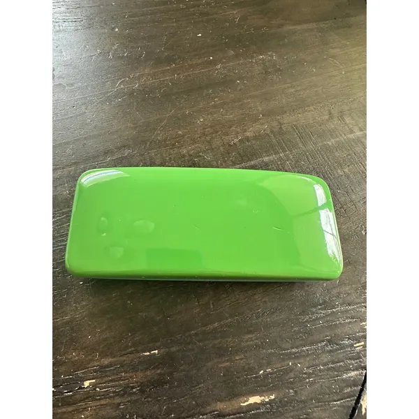 Kate Spade Turquoise and Green Hard Shell Eyeglass Case with Eye Graphic Inter - Image 3