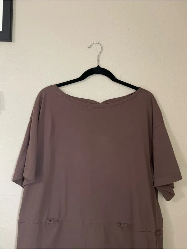 Free People Free Est Monet Romper Size XS Brown Relaxed Oversized T Shirt Boho - Image 8