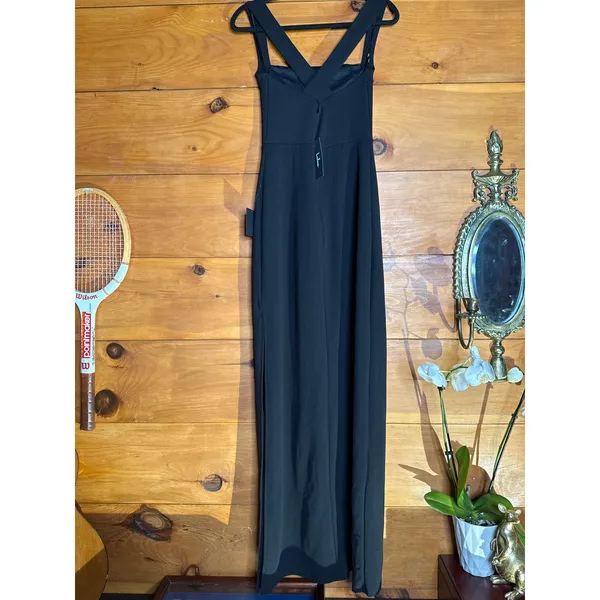 Lulus Glamorous Dedication Black Sleeveless Column Dress Party Extra Extra Large - Image 6
