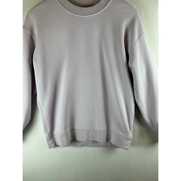 Lululemon Perfectly Oversized Crewneck Sweatshirt Lavender‎ Purple Cotton Size 0 - Image 5