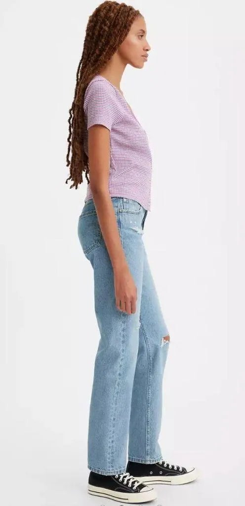 Levi's 501 Original Fit Women's Jeans 28x30 Lane Change -Medium Wash - Image 2