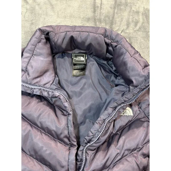 The North Face Puffer Jacket Womens Purple 550 Down Quilted Small - Image 2