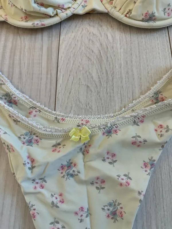 Floral bikini set Yellow Size L - Image 2