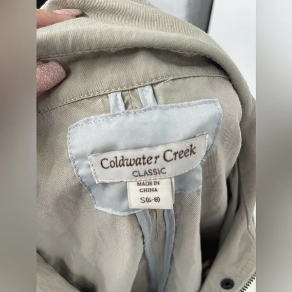 Coldwater Creek classic small beige jacket women's - Image 9