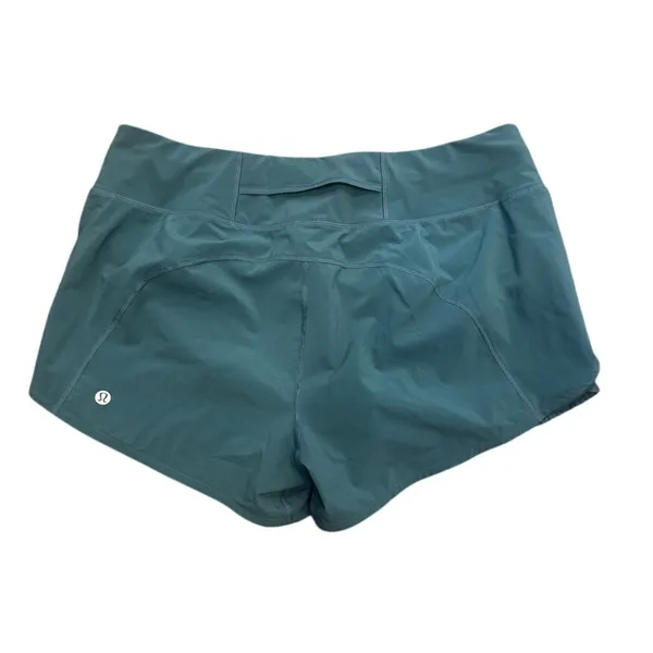 Lululemon Play Off The Pleats Short Size 8 Teal Blue Athletic Running Shorts - Image 3