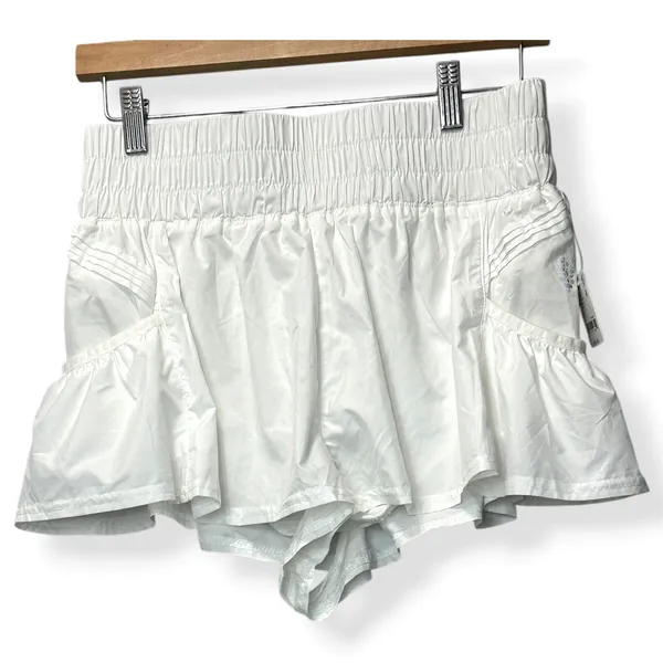 NEW FP Movement Get Your Flirt On Shorts White Athletic Womens S Tenniscore - Image 2