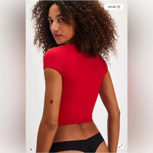 Free People Cap Sleeve Seamless Cami XS/S in Salsa - Image 2