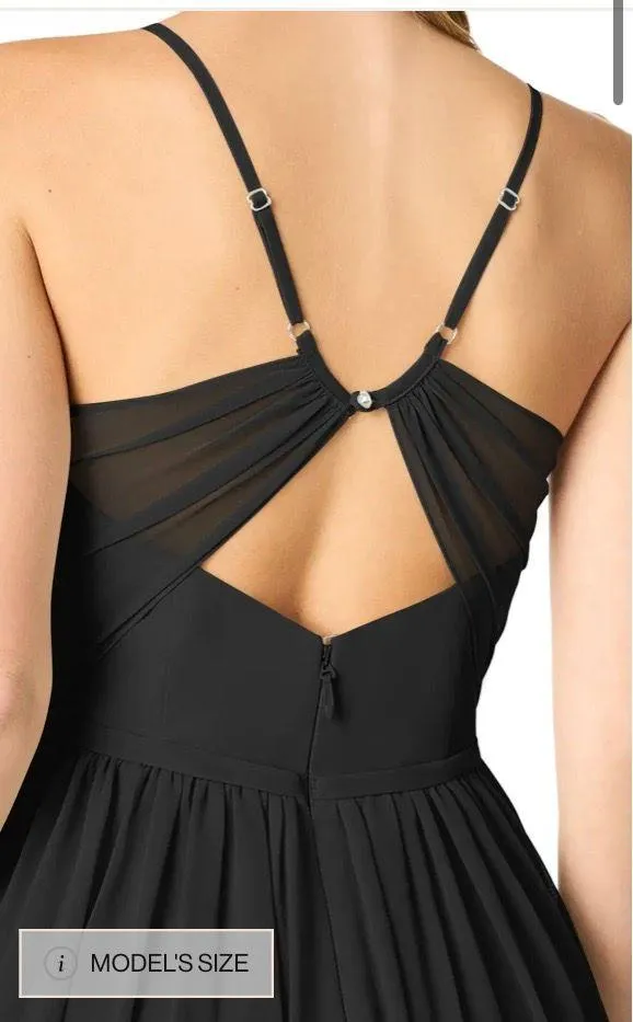 Azazie Cora Black Dress - Image 3