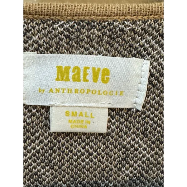 Mauve Anthropologie‎ Wrap Belted Longline Sweater Topper Size Small Diamond - Image 5