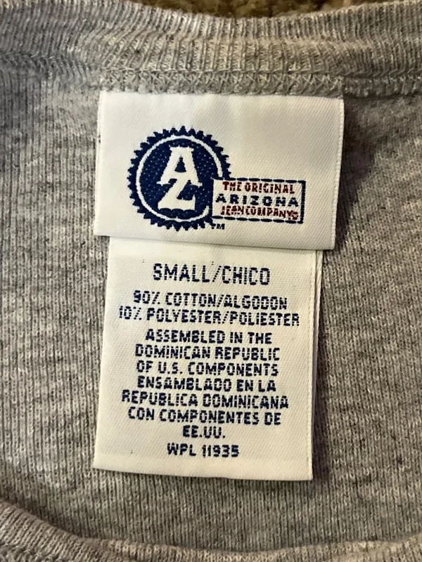 Arizona Jean Co T Shirt Womens S Gray Logo Y2K Tee Used - Image 7