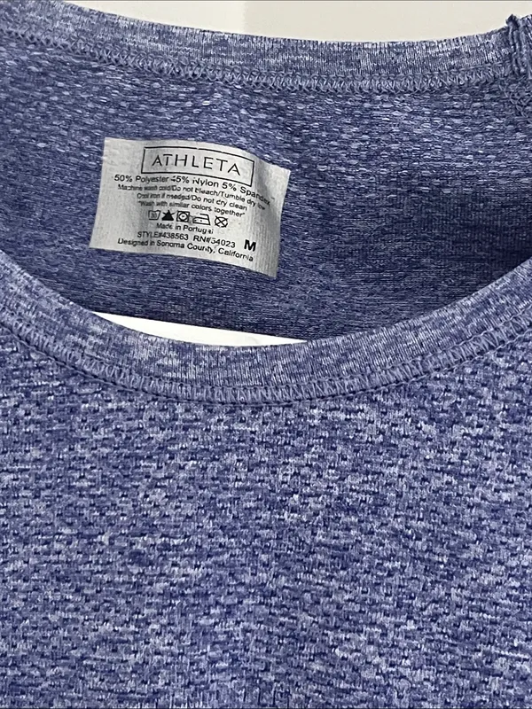 Heather Navy Blue Short Sleeve Tee - Image 2