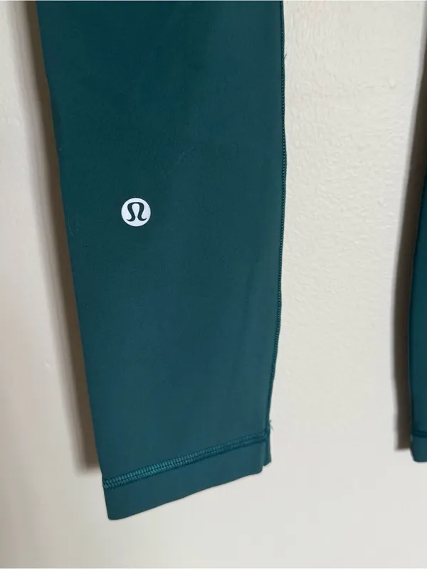 Lululemon Wunder Train High-Rise Crop 23” Green Jasper Turquoise Legging Size 2 - Image 7