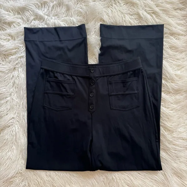 Halara DayStretch High Waisted Pockets Straight Leg Casual Pants Black Size XL - Image 3