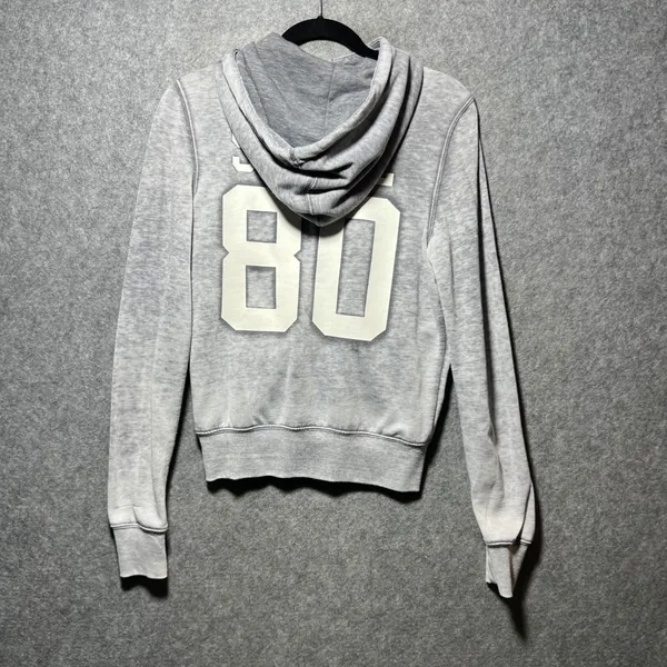 USC Her Style‎ Trojans Rhinestone Zip Up Hoodie Gray So Cal 80 Medium - Image 10