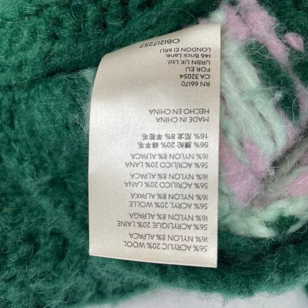 Free People Green and Pink Patterned Sweater - Image 12