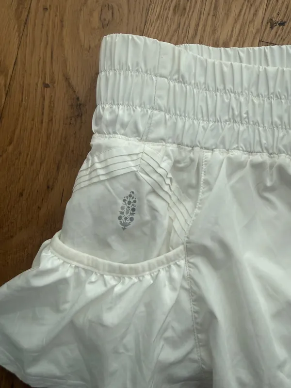 White Free People Get Your Flirt On Shorts - Image 2