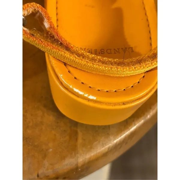 Lands’ End ankle strap slide, tangerine size 6 ￼ - Image 6