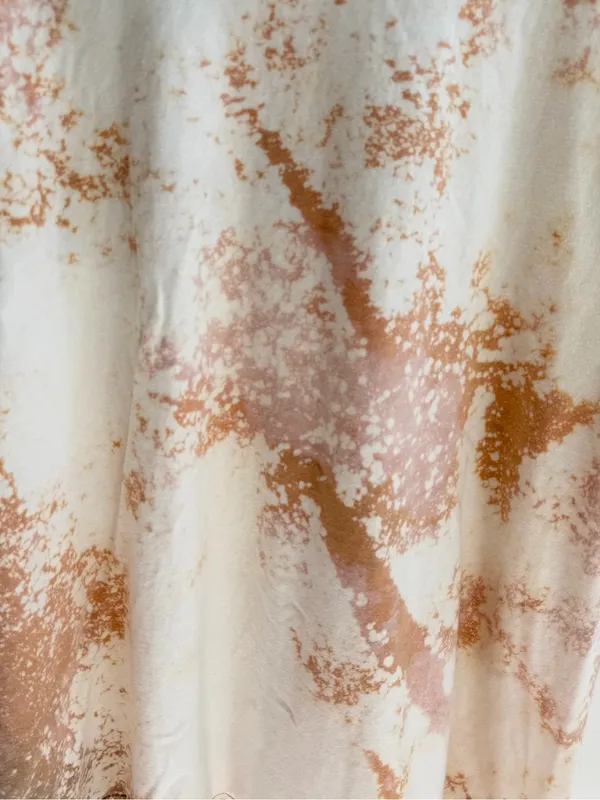 Bleached grunge off the shoulder pocket tee Tan Size XL - Image 10