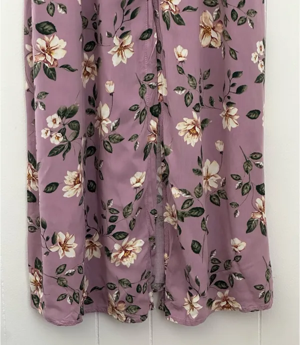 Live to be Spoiled Purple floral maxi dress Size XL - Image 5