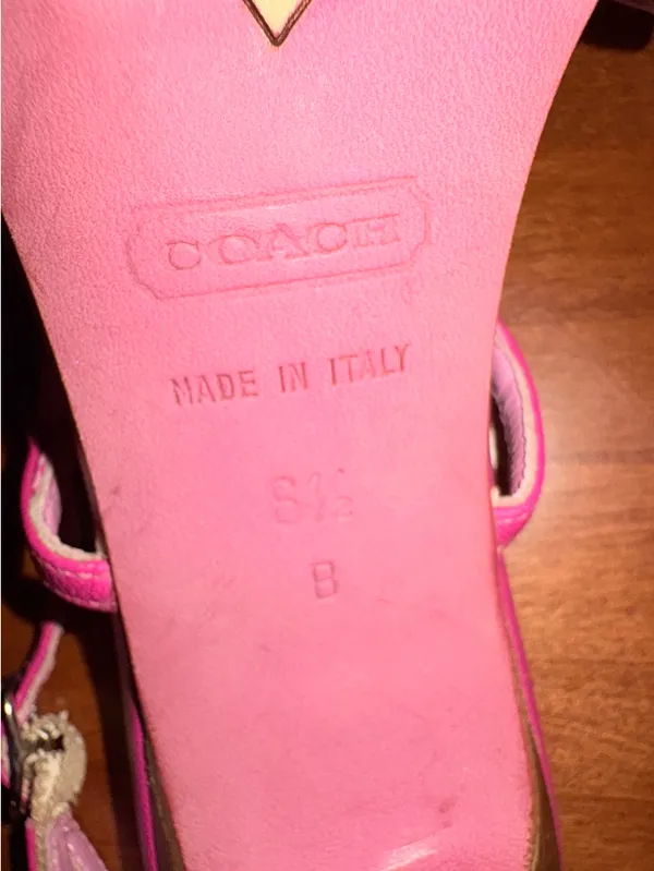 Vintage Coach Pink Heels  - Image 5
