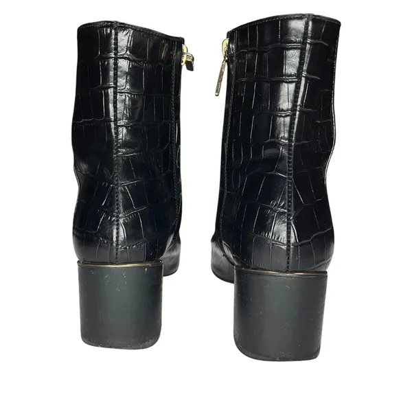 Thursday Boot Co Luna Black Croc Leather Ankle‎ Boots Size 6 EUC - Image 6