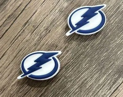 Tampa Bay Lightning Hockey Team Charm For Crocs Shoe Charms - 2 Pieces - Image 3