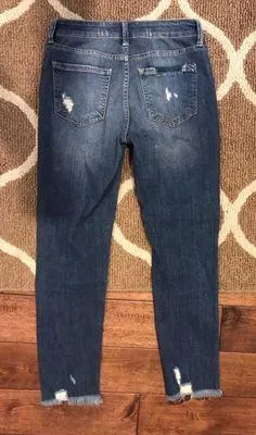 Just Black Denim Ripped dark blue jeans - Image 3
