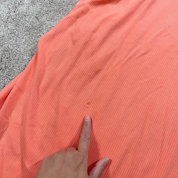 L*Space Wome’s Sandpiper Maxi Dress Sleeveless Ribbed Side Ruched Putty Orange S - Image 13