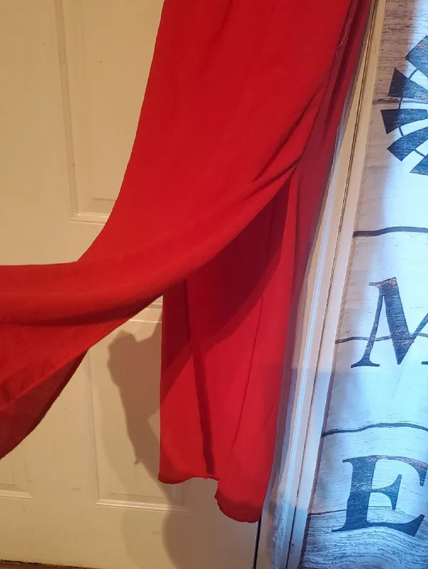 La Gypsy Women's Red Off-Shoulder Smocked Maxi Dress - Image 3