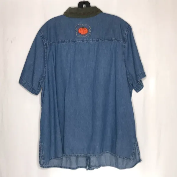 Vintage White Stag Plus Woman Embroidered Shirt - Image 6